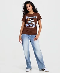 Snoopy Juniors' Peanuts Records Graphic Print T-Shirt