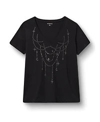 Torrid Women's Plus Classic Cotton V-Neck Tee