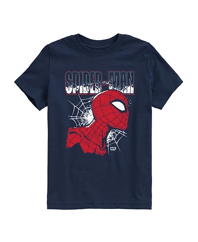 Marvel Boys' 8-20 Spider-Man Portrait Short-Sleeve Graphic T-Shirt