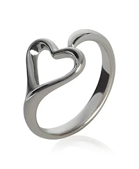 Pre-Owned Tiffany & Co Sterling Silver Elsa Peretti Open Heart Ring