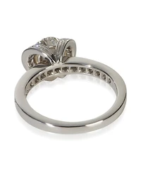 Pre-Owned Tiffany & Co 0.9 ct Round Brilliant Diamond Ribbon Engagement Ring