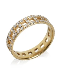 Pre-Owned Tiffany & Co Yellow Gold Diamond Tiffany T Wide Ring