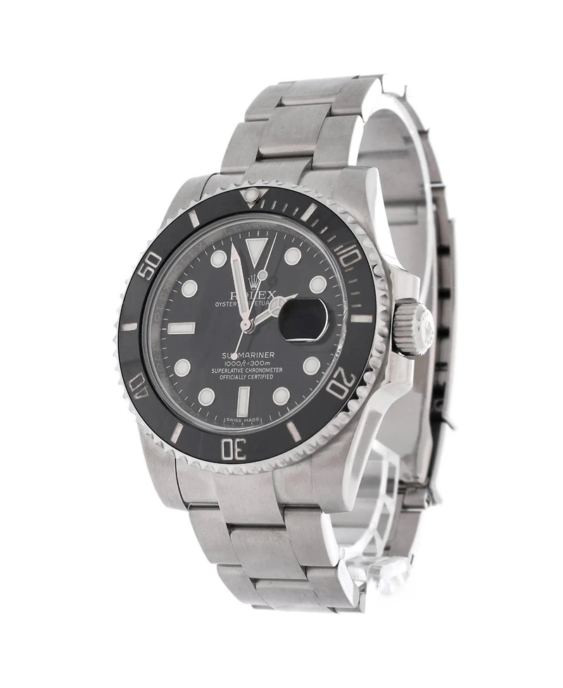 Pre-Owned Rolex Oyster Perpetual Submariner Date Automatic Watch in Stainless Steel and Cerachrom 40mm
