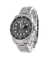 Pre-Owned Rolex Oyster Perpetual Submariner Date Automatic Watch in Stainless Steel and Cerachrom 40mm