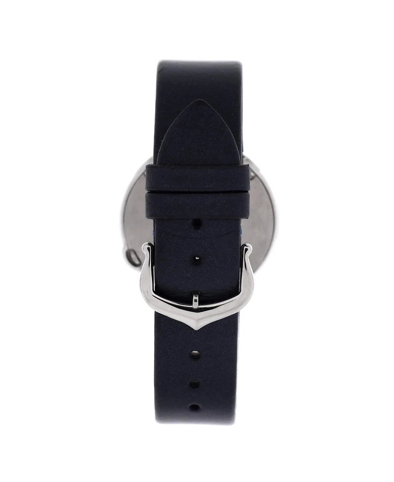 Pre-Owned Cartier Ballon Blanc de Cartier Quartz Watch in Stainless Steel and Satin with Diamond Bezel 30mm