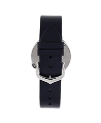 Pre-Owned Cartier Ballon Blanc de Cartier Quartz Watch in Stainless Steel and Satin with Diamond Bezel 30mm