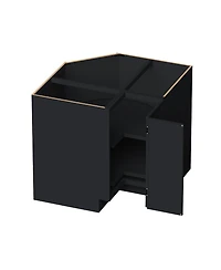 Boyel Living 36 Inch Lazy Susan Base Cabinet, Ready to Assemble Kitchen Cabinet with Solid Wood Frame, Soft-Close Slides and Hinges