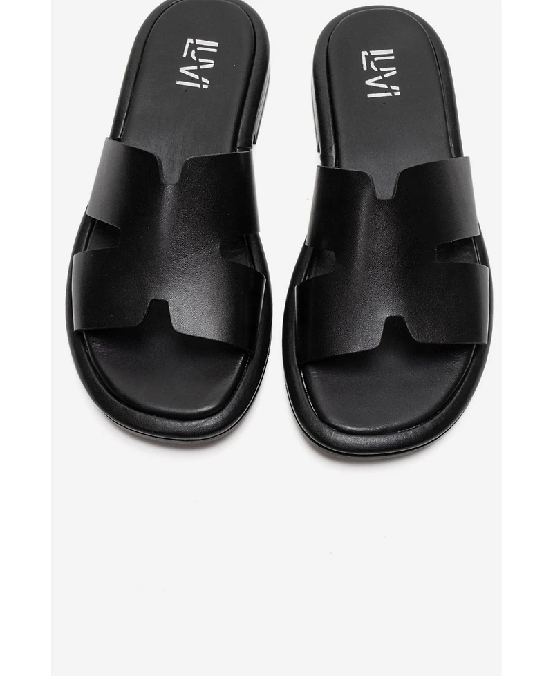Forever & Always Women's Shoes Brio Leather Slide