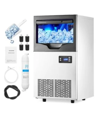 Gaomon 100 Lb 24 Hour Commercial Ice Maker With 33 Lb Ice Bucket Water Cooled Undercounter Ice Maker For Restaurant Bar Cafe