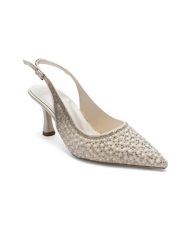 Prologue Shoes women's Linnea Stiletto Slingback Pump