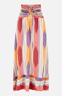 Yumi Women's Block Print Cotton Maxi Dress