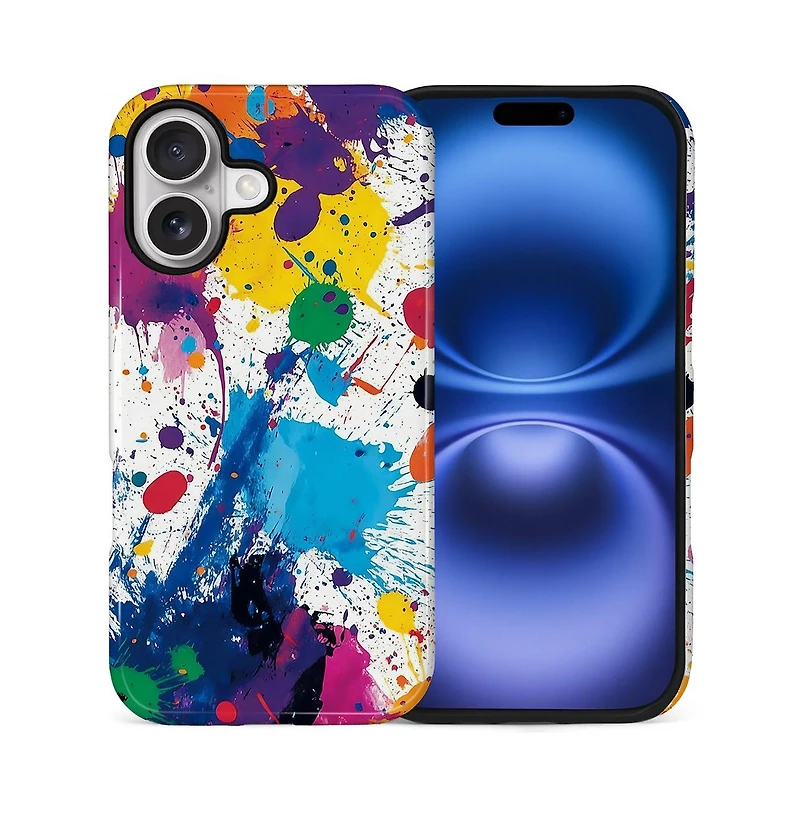 Gonez Case for iPhone 17, 2-in-1 Dual-Layer Shockproof Protection, Street Art Style Glossy