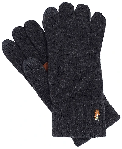 Men's Leather Patch Signature Gloves