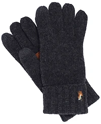 Men's Leather Patch Signature Gloves