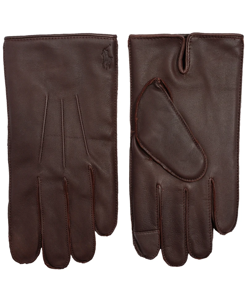 Polo Ralph Lauren Men's Water-Repellent Leather Gloves