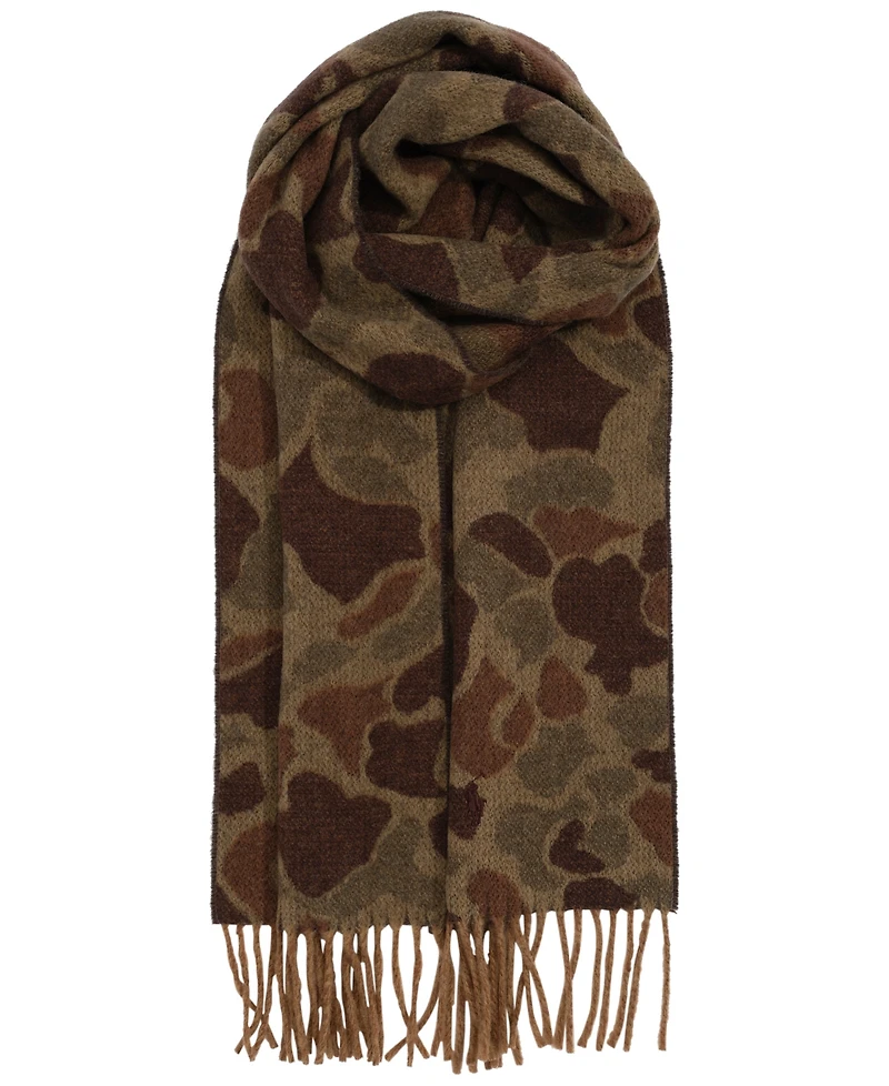 Polo Ralph Lauren Men's Camo Pattern Woven Scarf