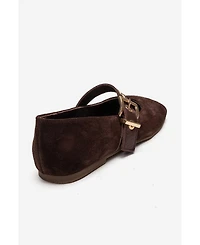 Forever & Always Shoes Women's Jonas Leather Ballet Flat