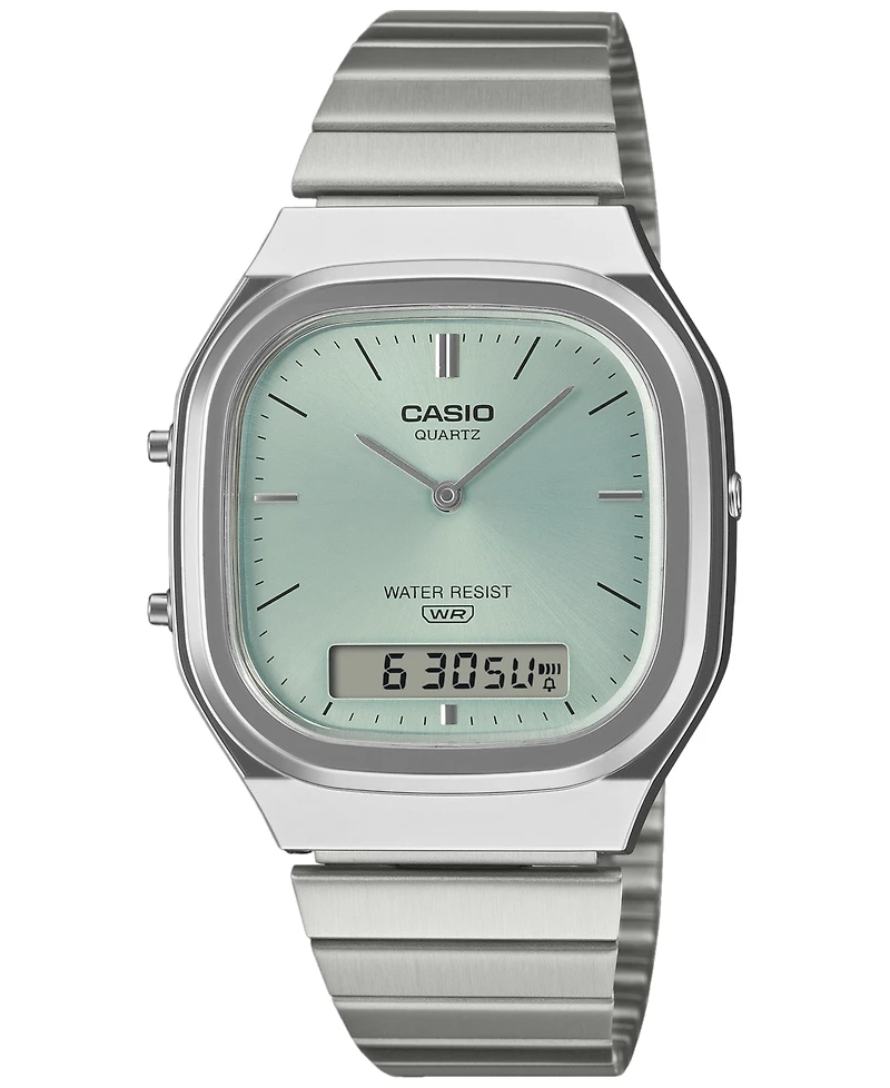 Casio Men's Analog-Digital Stainless Steel Watch 35.8mm