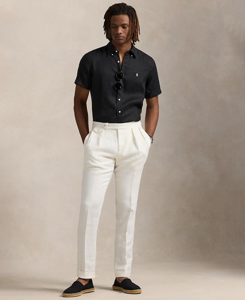 Polo Ralph Lauren Men's Short-Sleeve Linen Button-Up