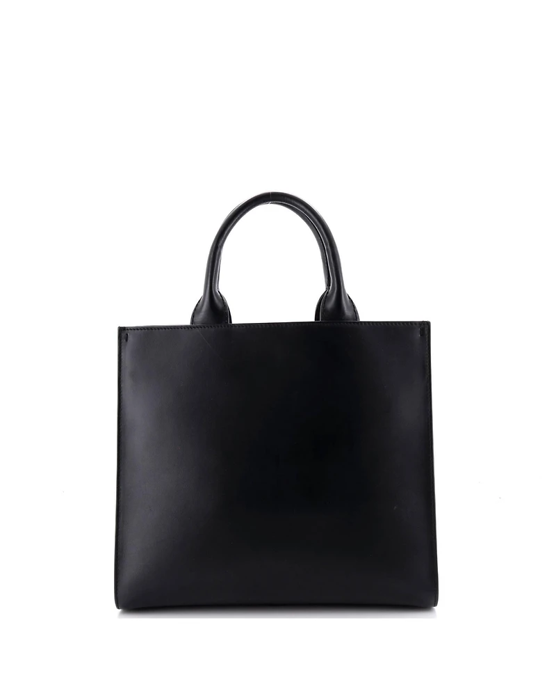 Pre-Owned Dolce & Gabbana Embossed Logo Beatrice Tote Leather