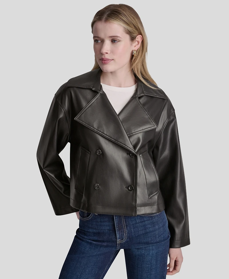 Dkny Jeans Women's Double Breasted Jacket