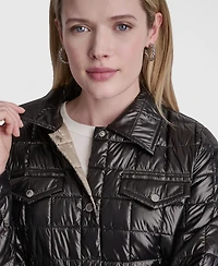 Dkny Jeans Women's Box Quilt Lightweight Jacket