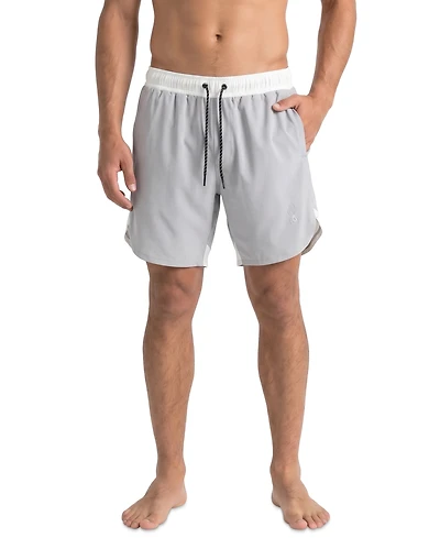 Spyder Men's Color-Block Scallop 7.5" Volley Swimsuit
