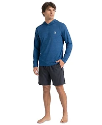 Spyder Men's Classic Heather Hooded Long-Sleeve Rashguard