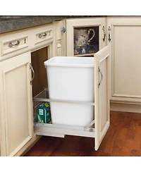 Rev-a-Shelf Reduced Depth Pullout 35 qt. Trash Can With Soft-Close, 5349-15DM18-1