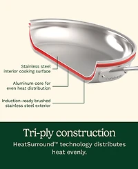 Cuisinart MultiClad Pro Stainless 2-Pc Skillet Set