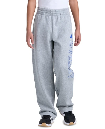 adidas Boys' 8-20 Elastic Waistband Heather Pant