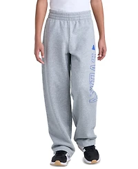 adidas Boys' 8-20 Elastic Waistband Heather Pant