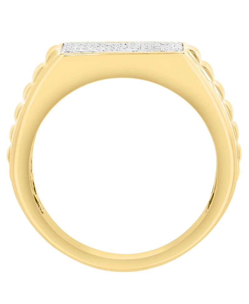 Effy Collection Men's Diamond (1/2 ct. t.w.) Ring in 14k Yellow Gold