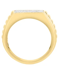Effy Collection Men's Diamond (1/2 ct. t.w.) Ring in 14k Yellow Gold