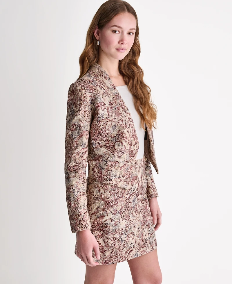 Bcbg Women's Draped Collar Open-Front Jacket