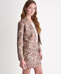 Bcbg Women's Draped Collar Open-Front Jacket