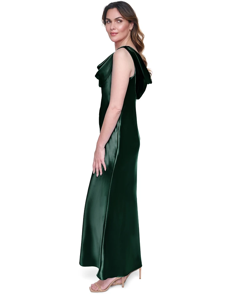 Eliza J Women's Sleeveless Cowl Neck Ball Gown