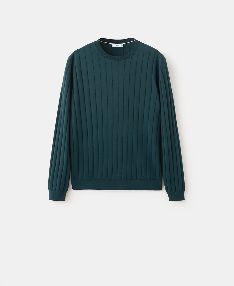 Mango Men's Cotton Fine-Knit Sweater