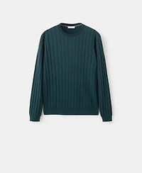 Mango Men's Cotton Fine-Knit Sweater