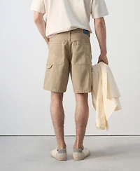 Mango Men's Denim Relaxed-Fit 8.86" Bermuda Shorts