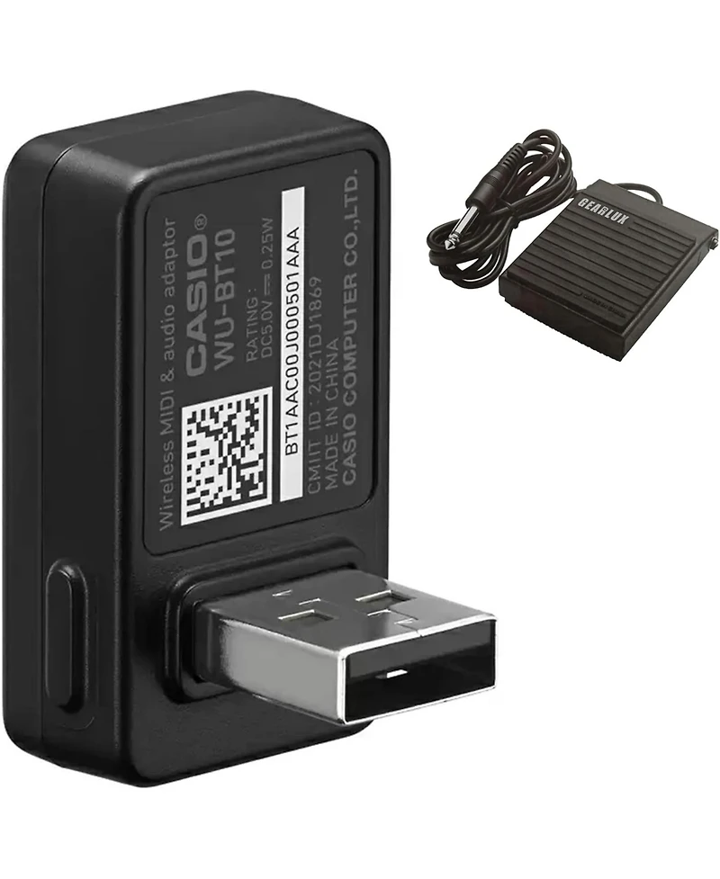 Casio WUBT10 Usb Bluetooth Midi and Audio Adapter Bundle