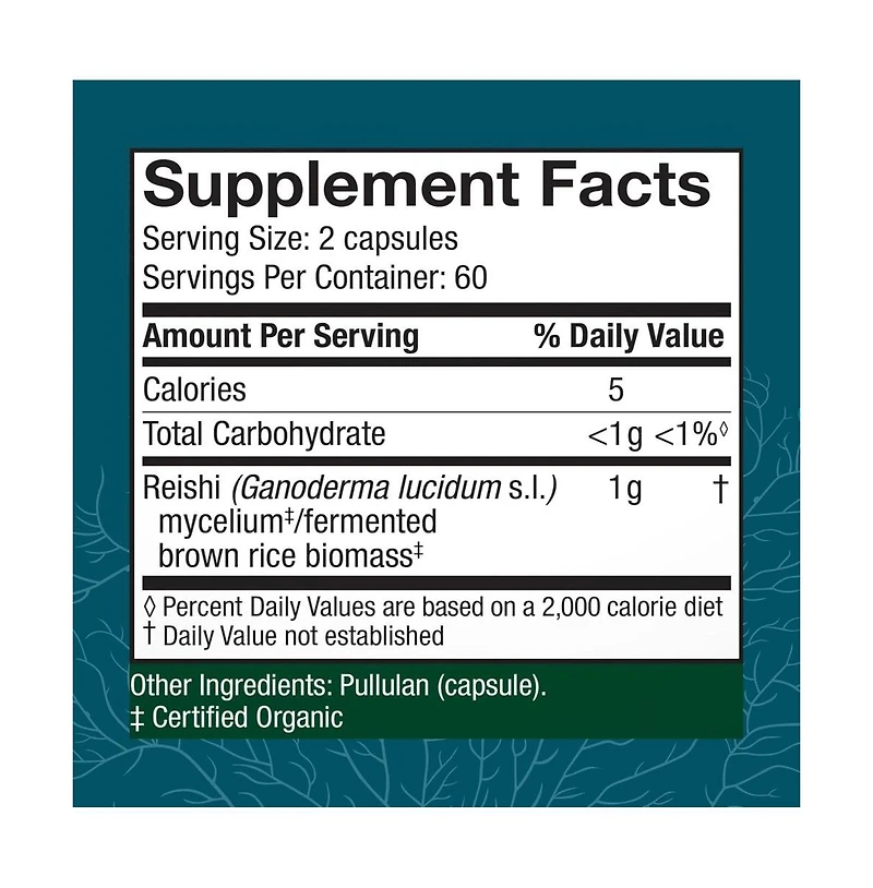 Host Defense Reishi Capsules - Heart & Immune Health Support Supplement - Mushroom Supplement to Support Energy & Vitality