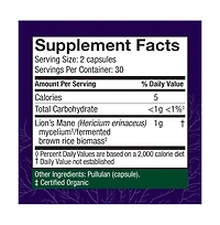 Host Defense Mushrooms Lion's Mane - Brain Health Support Supplement - Mushroom Supplement to Support Focus & Memory Function