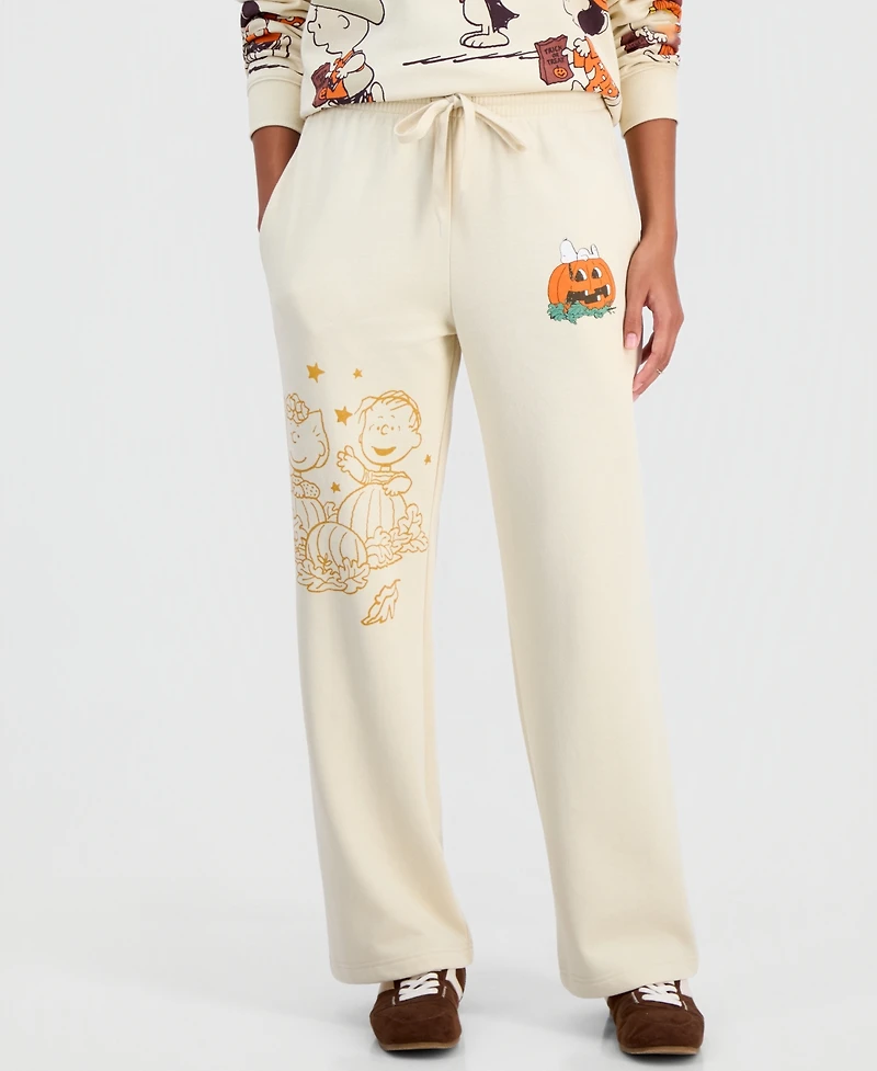 Peanuts Juniors' Halloween Fleece Sweatpants