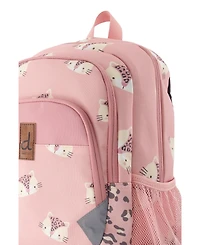 Deux par Deux Little Girl Leopard Adorable Compact Functional Spacious Backpack