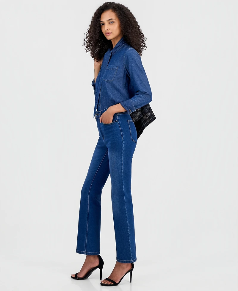 Anne Klein Women's Leo High-Rise Bootcut Jeans