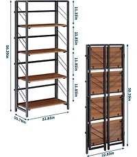 gaomon No-Assembly Folding Bookshelf