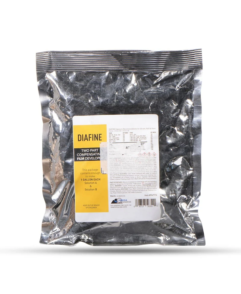 Acufine Diafine 2 Bath Film Developer Concentrate, Makes 1 Gal. of Solution