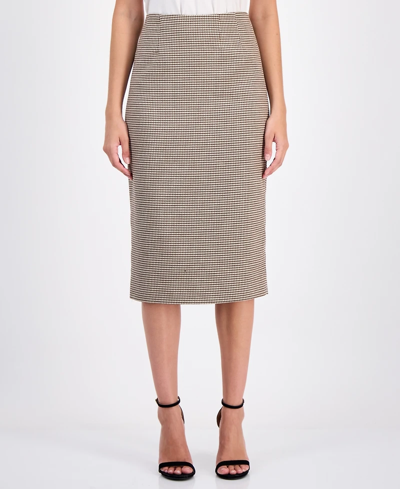 Anne Klein Women's Houndstooth Pencil Skirt