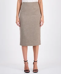 Anne Klein Women's Houndstooth Pencil Skirt